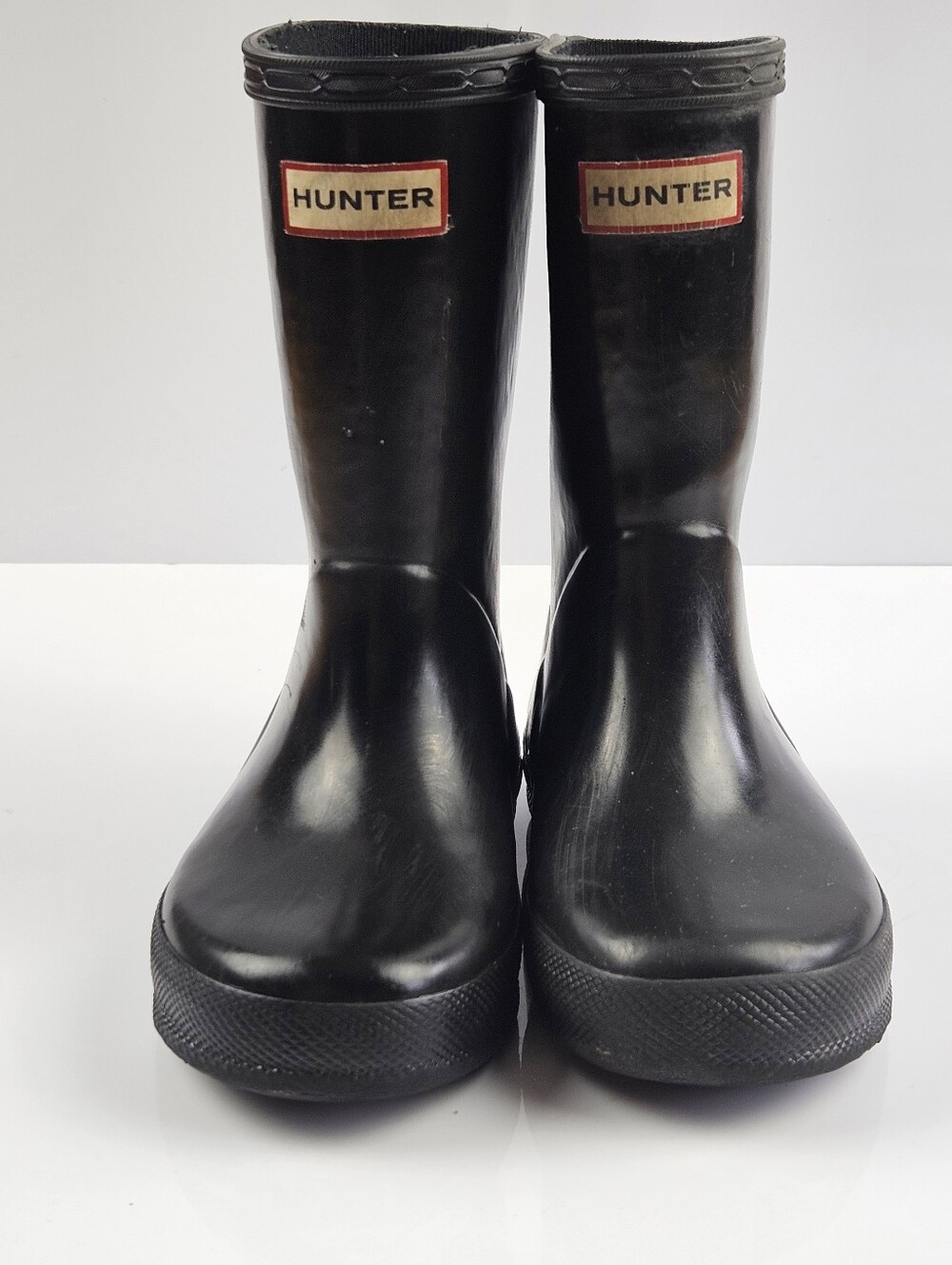 Hunter Kids Black Original Rain Boots US 9-10 UK 8 EU 25 Waterproof Rubber Boots